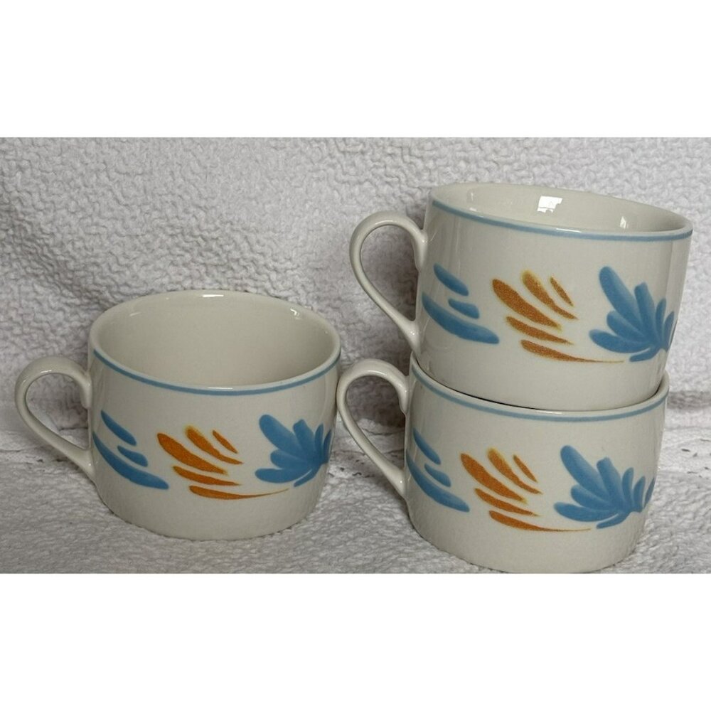 Edgewater Laughlin Nevada Coffee Mugs Set Of 3 Very Good Condition Fish